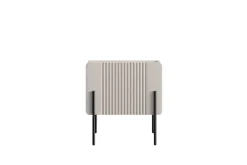 Bogart Szafki I Regały Do Biura|Szafki I Regały Do Pokoju Młodzieżowego*MALMI Szafka nocna 45 1SZ - cashmere / crema bianca  / czarne nogi