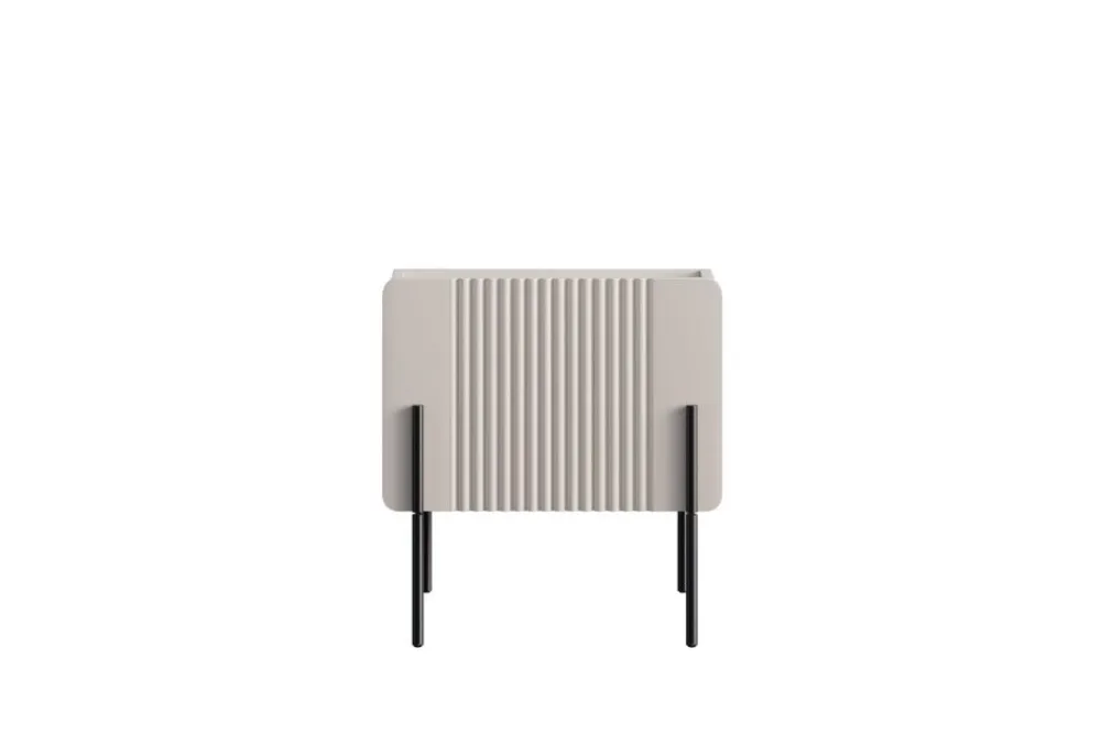 Bogart Szafki I Regały Do Biura|Szafki I Regały Do Pokoju Młodzieżowego*MALMI Szafka nocna 45 1SZ - cashmere / crema bianca / czarne nogi