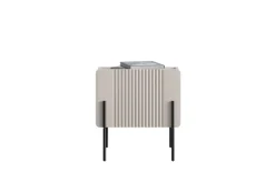 Bogart Szafki I Regały Do Biura|Szafki I Regały Do Pokoju Młodzieżowego*MALMI Szafka nocna 45 1SZ - cashmere / crema bianca / czarne nogi