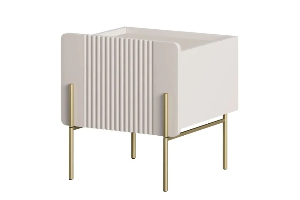 Bogart Szafki I Regały Do Pokoju Młodzieżowego|Szafki Nocne Do Pokoju Młodzieżowego*MALMI Szafka nocna 45 1SZ - cashmere / złote nogi