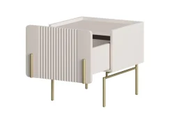 Bogart Szafki I Regały Do Pokoju Młodzieżowego|Szafki Nocne Do Pokoju Młodzieżowego*MALMI Szafka nocna 45 1SZ - cashmere / złote nogi