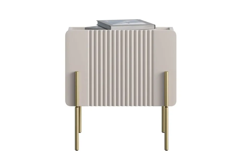 Bogart Szafki I Regały Do Pokoju Młodzieżowego|Szafki Nocne Do Pokoju Młodzieżowego*MALMI Szafka nocna 45 1SZ - cashmere / złote nogi