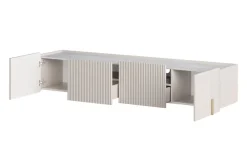 Bogart Szafki Rtv Do Salonu|Szafki Rtv*MALMI Szafka RTV 200 2D2SZ - cashmere / crema bianca  / złoty / wisząca