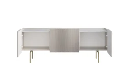 Bogart Szafki Rtv Do Salonu|Szafki Rtv*MALMI Szafka RTV 150 2D1SZ - cashmere / crema bianca  / złote nogi