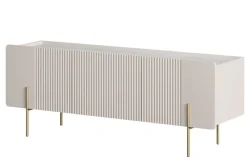 Bogart Szafki Rtv Do Salonu|Szafki Rtv*MALMI Szafka RTV 150 2D1SZ - cashmere / crema bianca  / złote nogi