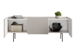 Bogart Szafki Rtv Do Salonu|Szafki Rtv*MALMI Szafka RTV 150 2D1SZ - cashmere / czarne nogi