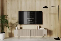 Bogart Szafki Rtv Do Salonu|Szafki Rtv*MALMI Szafka RTV 200 2D2SZ - cashmere / złote nogi