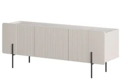 Bogart Szafki Rtv Do Salonu|Szafki Rtv*MALMI Szafka RTV 150 2D1SZ - cashmere / crema bianca  / czarne nogi