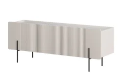 Bogart Szafki Rtv Do Salonu|Szafki Rtv*MALMI Szafka RTV 150 2D1SZ - cashmere / crema bianca  / czarne nogi