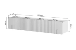 Bogart Szafki Rtv Do Salonu|Szafki Rtv*MALMI Szafka RTV 200 2D2SZ - czarny / czarny / wisząca