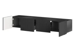 Bogart Szafki Rtv Do Salonu|Szafki Rtv*MALMI Szafka RTV 200 2D2SZ - czarny / czarny / wisząca