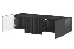 Bogart Szafki Rtv Do Salonu|Szafki Rtv*MALMI Szafka RTV 150 2D1SZ - czarny / czarny / wisząca