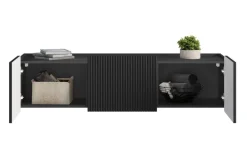 Bogart Szafki Rtv Do Salonu|Szafki Rtv*MALMI Szafka RTV 150 2D1SZ - czarny / czarny / wisząca