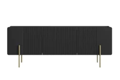 Bogart Szafki Rtv Do Salonu|Szafki Rtv*MALMI Szafka RTV 150 2D1SZ - czarny / złote nogi