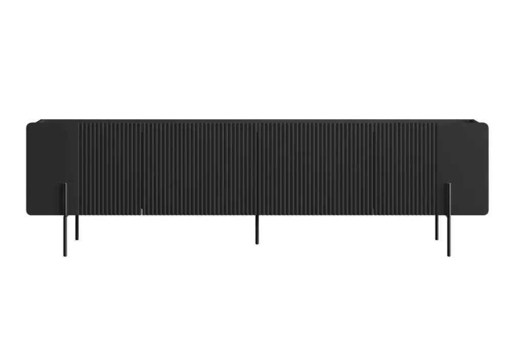 Bogart Szafki Rtv Do Salonu|Szafki Rtv*MALMI Szafka RTV 200 2D2SZ - czarny / czarne nogi