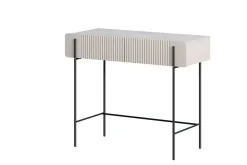 Bogart Konsole Do Przedpokoju|Toaletki Do Sypialni*MALMI Toaletka 100 2SZ - cashmere / crema bianca  / czarne nogi