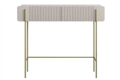 Bogart Konsole Do Przedpokoju|Toaletki Do Sypialni*MALMI Toaletka 100 2SZ - cashmere / crema bianca  / złote nogi