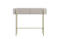 Bogart Konsole Do Przedpokoju|Toaletki Do Sypialni*MALMI Toaletka 100 2SZ - cashmere / crema bianca  / złote nogi