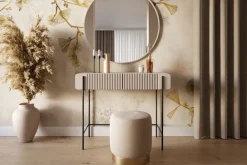 Bogart Konsole Do Przedpokoju|Toaletki Do Sypialni*MALMI Toaletka 100 2SZ - cashmere / czarne nogi