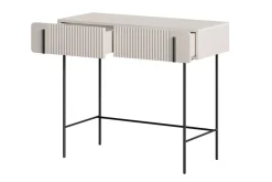 Bogart Konsole Do Przedpokoju|Toaletki Do Sypialni*MALMI Toaletka 100 2SZ - cashmere / czarne nogi