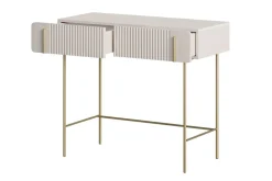 Bogart Konsole Do Przedpokoju|Toaletki Do Sypialni*MALMI Toaletka 100 2SZ - cashmere / złote nogi
