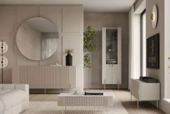 Bogart Szafki I Regały*MALMI Witryna 60 4D - cashmere / złote nogi