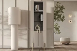 Bogart Szafki I Regały*MALMI Witryna 60 4D - cashmere / złote nogi