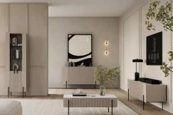 Bogart Szafki I Regały*MALMI Witryna 60 4D - cashmere / czarne nogi