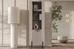 Bogart Szafki I Regały*MALMI Witryna 60 4D - cashmere / czarne nogi