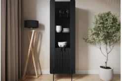 Bogart Szafki I Regały*MALMI Witryna 60 4D - czarny / czarne nogi