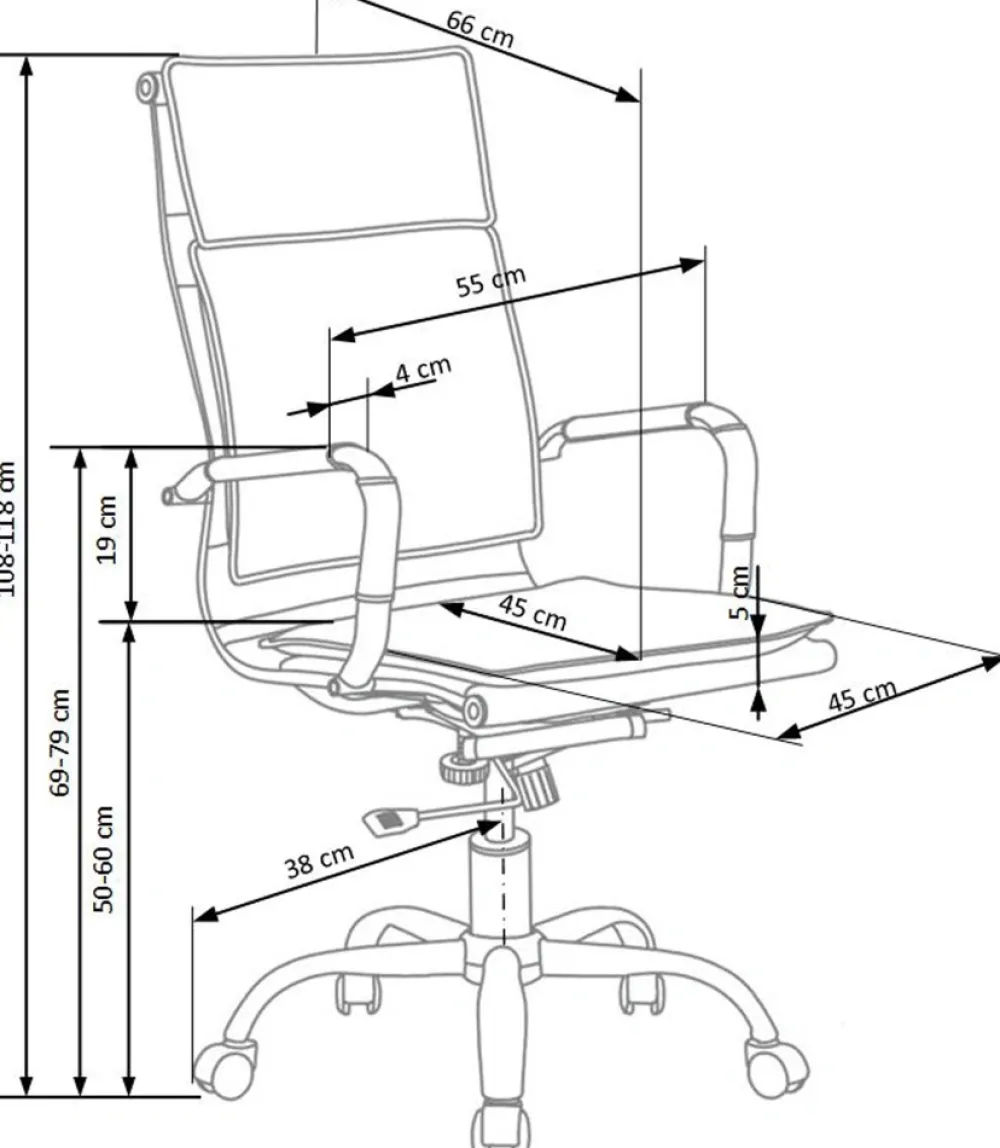 Halmar Fotele*MANTUS fotel gabinetowy czarny1 sztuka