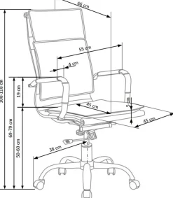 Halmar Fotele*MANTUS fotel gabinetowy czarny1 sztuka
