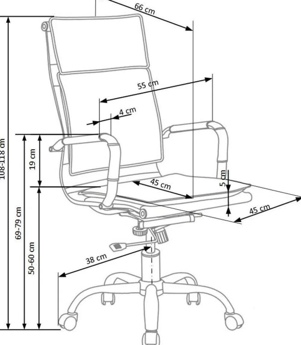 Halmar Fotele*MANTUS fotel gabinetowy czarny1 sztuka