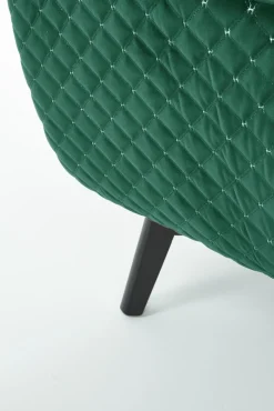 Halmar Fotele*MARVEL fotel wypoczynkowy ciemny zielony / czarny1 sztuka