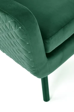 Halmar Fotele*MARVEL fotel wypoczynkowy ciemny zielony / czarny1 sztuka