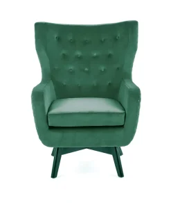 Halmar Fotele*MARVEL fotel wypoczynkowy ciemny zielony / czarny1 sztuka