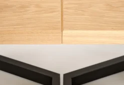 Halmar Stoły*MASSIVE 2 stół rozkładany 160-250x90x77 cm dąb naturalny/czarny (2p=1szt)1 sztuka