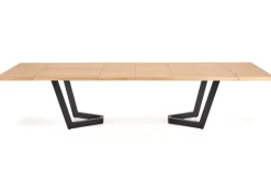 Halmar Stoły*MASSIVE 2 stół rozkładany 160-250x90x77 cm dąb naturalny/czarny (2p=1szt)1 sztuka