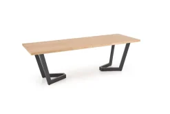Halmar Stoły*MASSIVE 2 stół rozkładany 160-250x90x77 cm dąb naturalny/czarny (2p=1szt)1 sztuka
