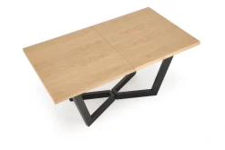 Halmar Stoły*MASSIVE 2 stół rozkładany 160-250x90x77 cm dąb naturalny/czarny (2p=1szt)1 sztuka