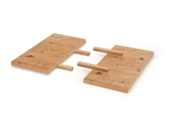 Halmar Stoły*MASSIVE przedłużki 45x90cm - komplet jasny dąb/czarny (1p=1kpl)1 sztuka