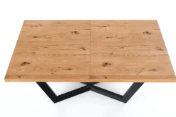 Halmar Stoły*MASSIVE stół rozkładany 160-250x90x77 cm jasny dąb/czarny (2p=1szt)1 sztuka