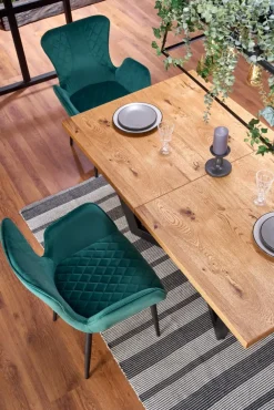 Halmar Stoły*MASSIVE stół rozkładany 160-250x90x77 cm jasny dąb/czarny (2p=1szt)1 sztuka