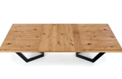 Halmar Stoły*MASSIVE stół rozkładany 160-250x90x77 cm jasny dąb/czarny (2p=1szt)1 sztuka