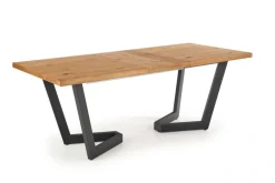 Halmar Stoły*MASSIVE stół rozkładany 160-250x90x77 cm jasny dąb/czarny (2p=1szt)1 sztuka