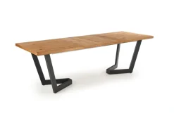 Halmar Stoły*MASSIVE stół rozkładany 160-250x90x77 cm jasny dąb/czarny (2p=1szt)1 sztuka