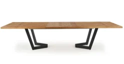 Halmar Stoły*MASSIVE stół rozkładany 160-250x90x77 cm jasny dąb/czarny (2p=1szt)1 sztuka