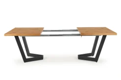 Halmar Stoły*MASSIVE stół rozkładany 160-250x90x77 cm jasny dąb/czarny (2p=1szt)1 sztuka