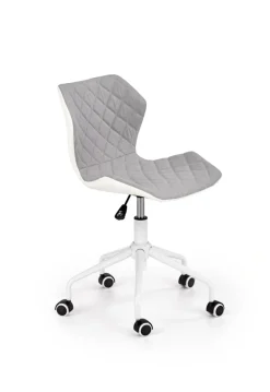 Halmar Fotele*MATRIX 3 fotel młodzieżowy jasny popielaty / biały (1p=1szt)1 sztuka