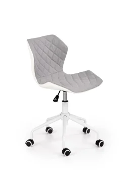 Halmar Fotele*MATRIX 3 fotel młodzieżowy jasny popielaty / biały (1p=1szt)1 sztuka